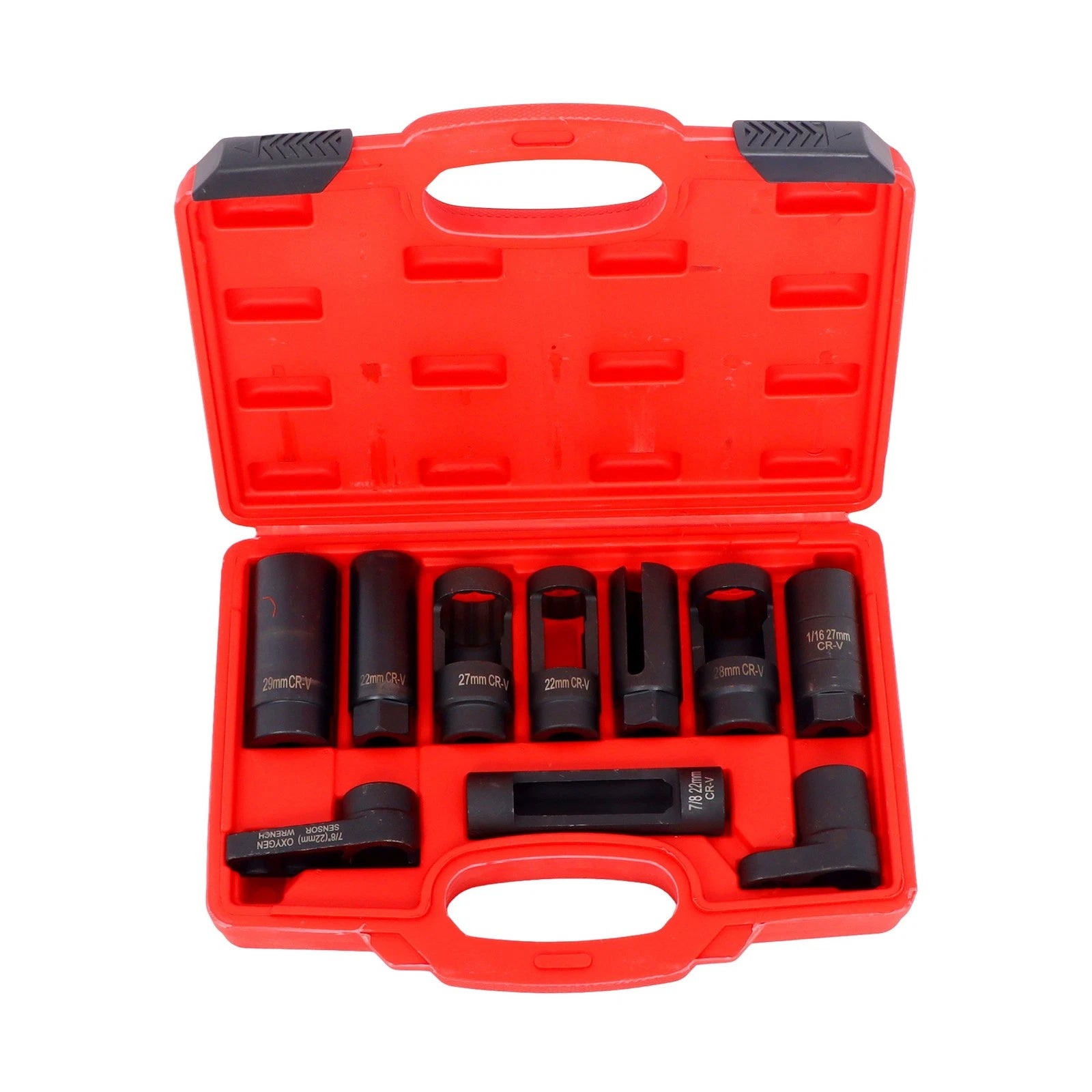 Set of 10 O2 Oxygen Sensor and Oil Pressure Socket Tools for Automotive