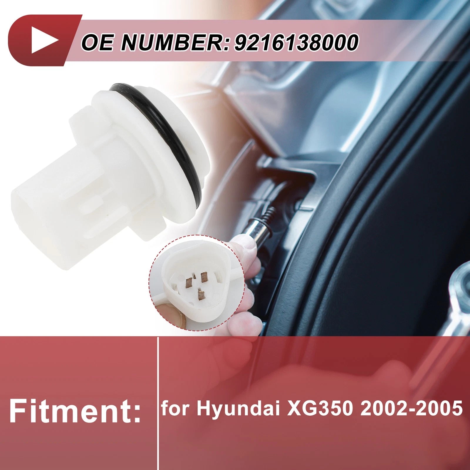 1 Pc Headlight Light Socket for Hyundai XG350 (2002–2005) No. 9216138000