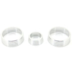 Silver Aluminum AC Volume Switch Knob Trim Ring for Honda Fit Jazz (2009-2014)