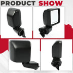 Manual Exterior Mirrors for Jeep Wrangler JL Gladiator (2018-2023)