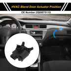 HVAC Heater Blend Door Actuator for Volkswagen Tiguan (2012–2016) No. 2Q0907511G