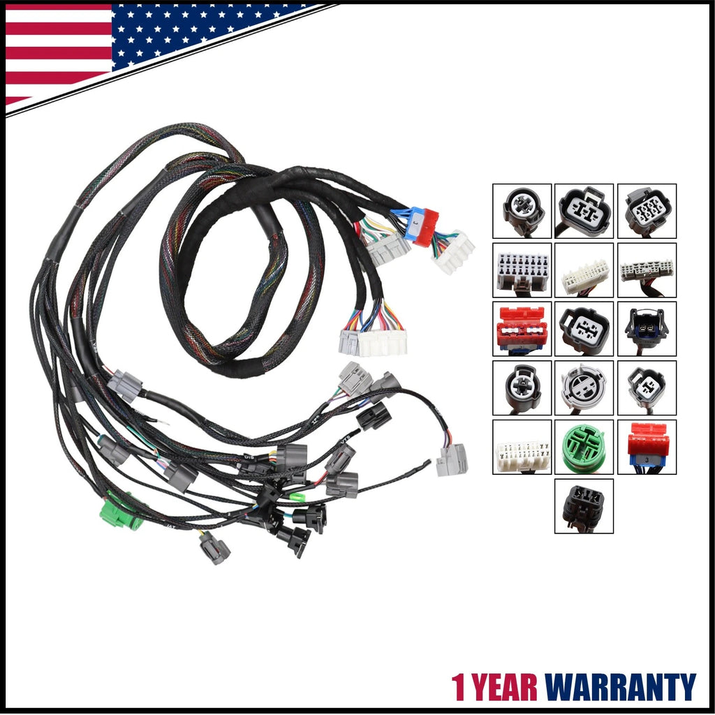 Engine Wire Harness for Honda Civic Integra B16 B18 D16 OBD1 (1992–2005)