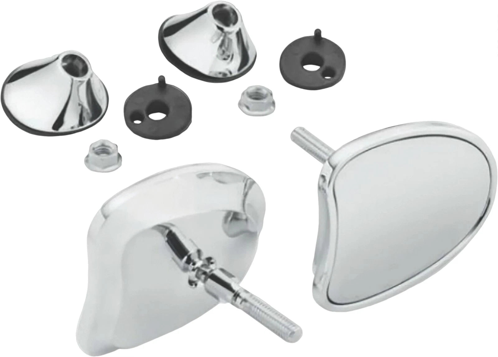 Chrome Tapered Fairing Mirrors for Harley Davidson Ultra (2014–2017)