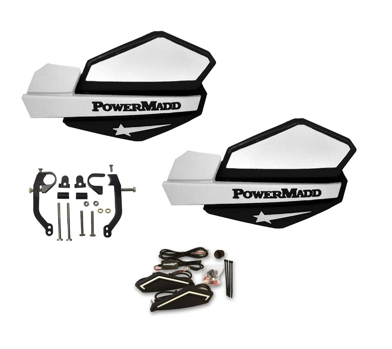 Powermadd Star Series LED Hand Guards for Can-Am DS 450 650 (2008–2018)