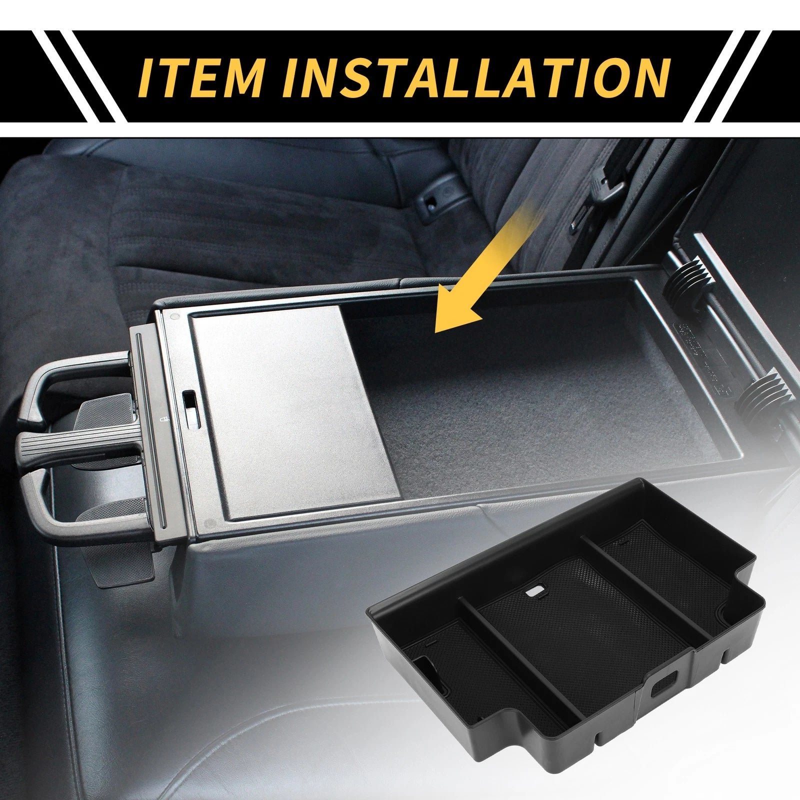 Center Console Organizer Tray for Chevy Silverado 1500, GMC Sierra 1500 