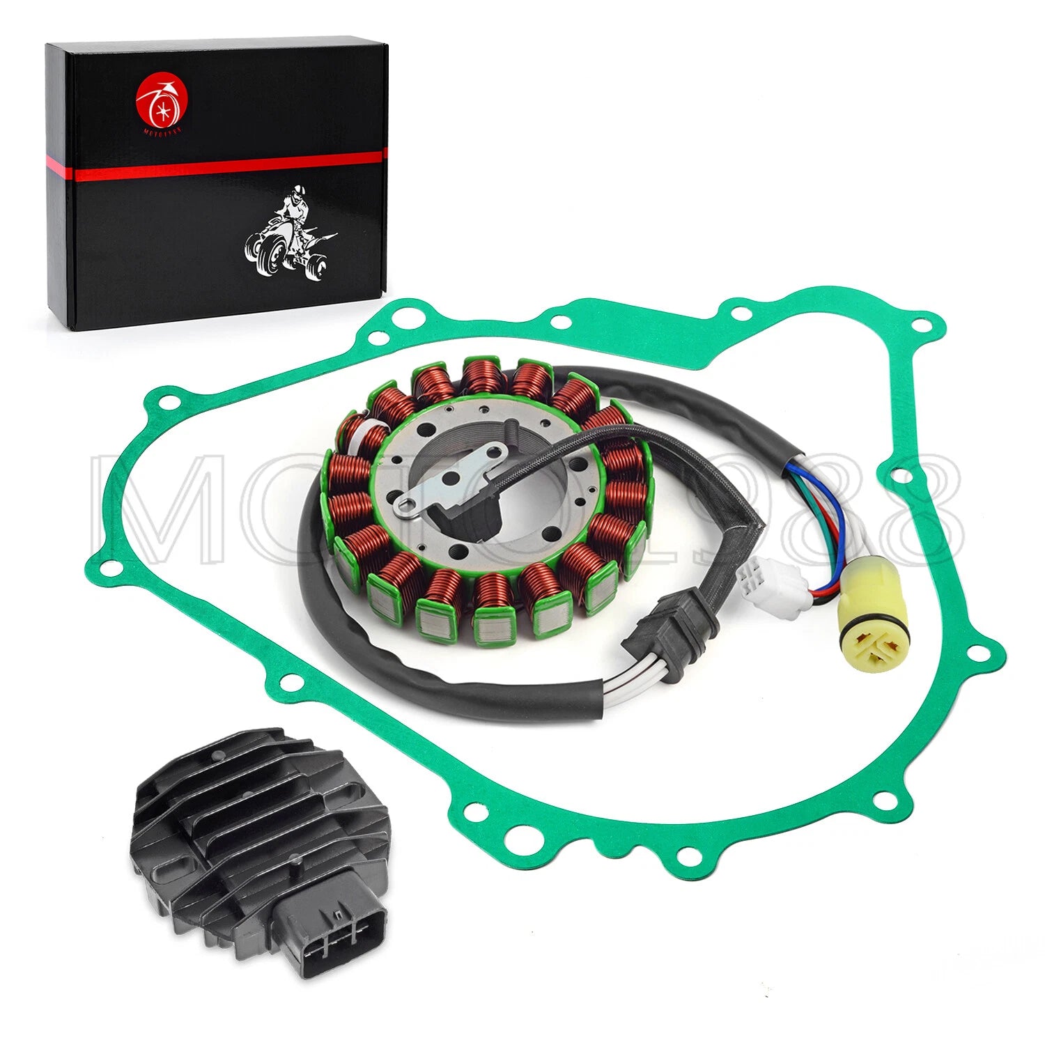 Stator & Regulator Rectifier with Gasket for Yamaha Grizzly 400 450 (2007–2008)