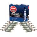 Set of 10 NGK Iridium IX Spark Plugs for Ford E350 E450 F350 F450 F550 F53 (1992–2023)