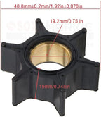 Water Pump Impeller with Key for Mercury Mariner 30-70HP (1990–2000)