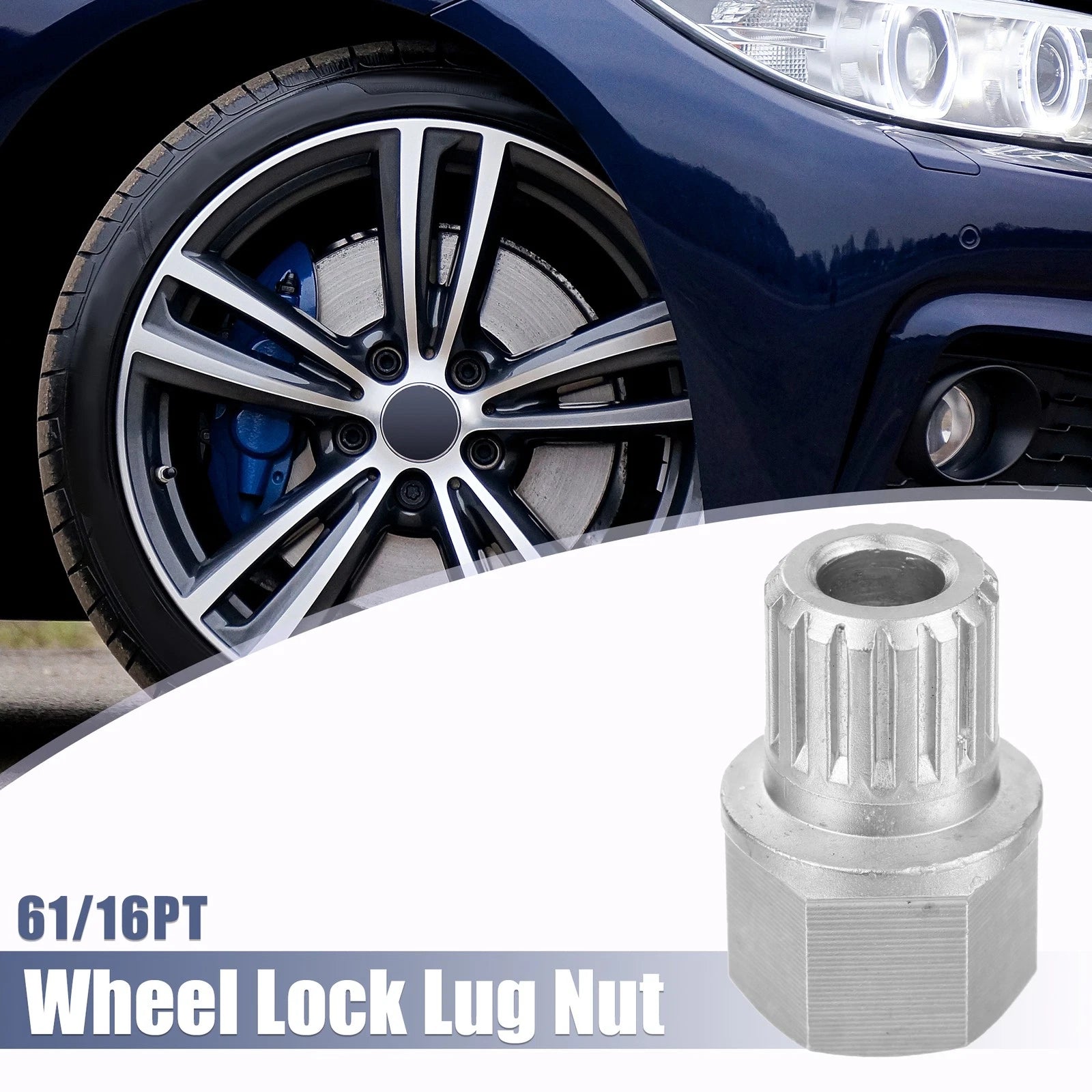 61/16PT Anti Theft Wheel Lock Key for VW Audi 