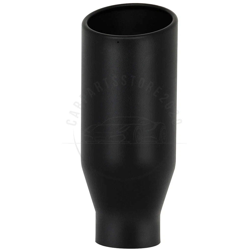 4" Inlet 6" Outlet 15" Long Black Stainless Steel Exhaust Tip for Trucks