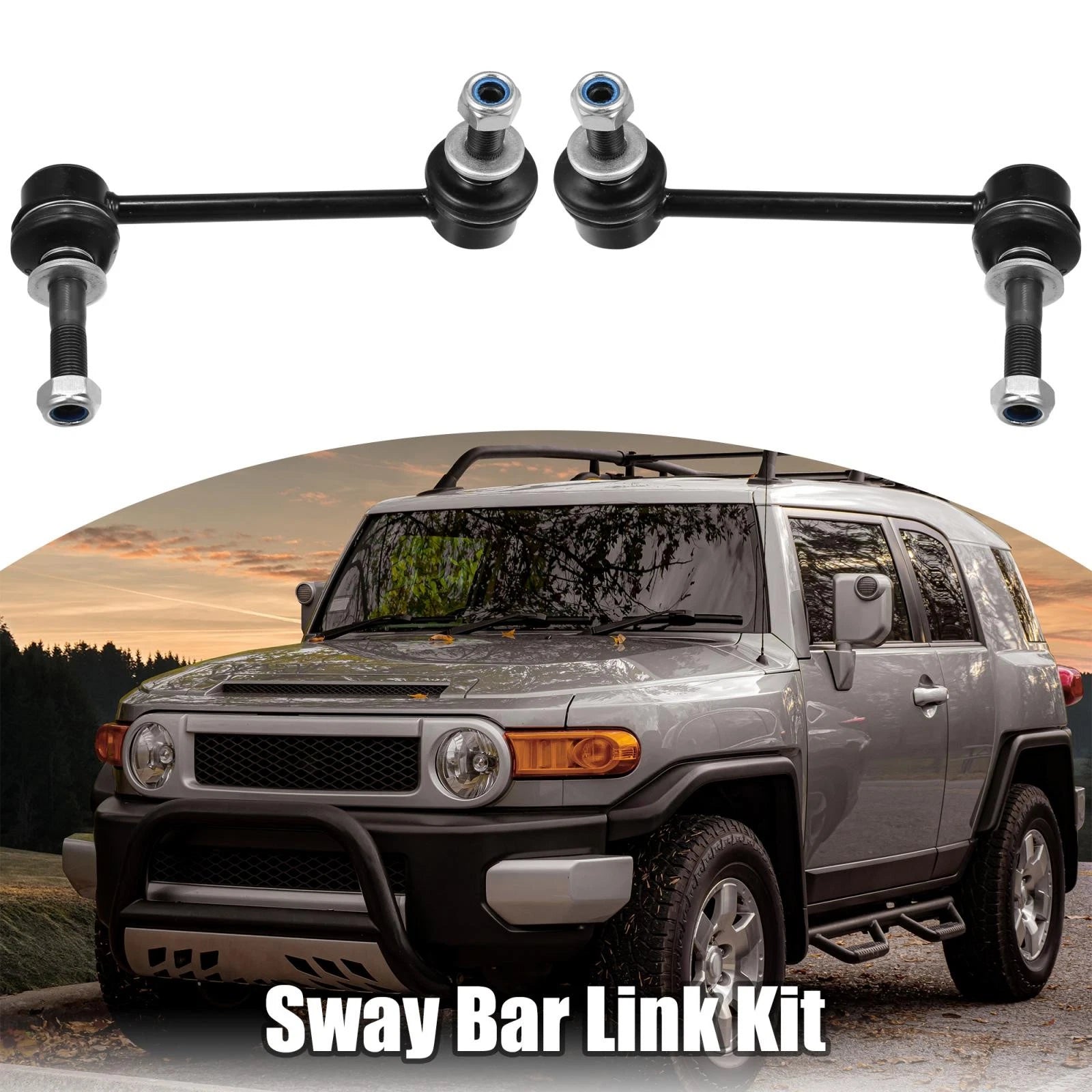 2X Front Sway Bar Link K90677 for Toyota 4Runner FJ Cruiser (2003–2023)