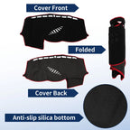 Dash Cover for Ford Focus MK3 (2012–2018) Polyester Black Red Edge Set