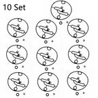 Set of 10 Carburetor Bowl Gaskets for Nikki B&S (N/A) 698781 796184 799727