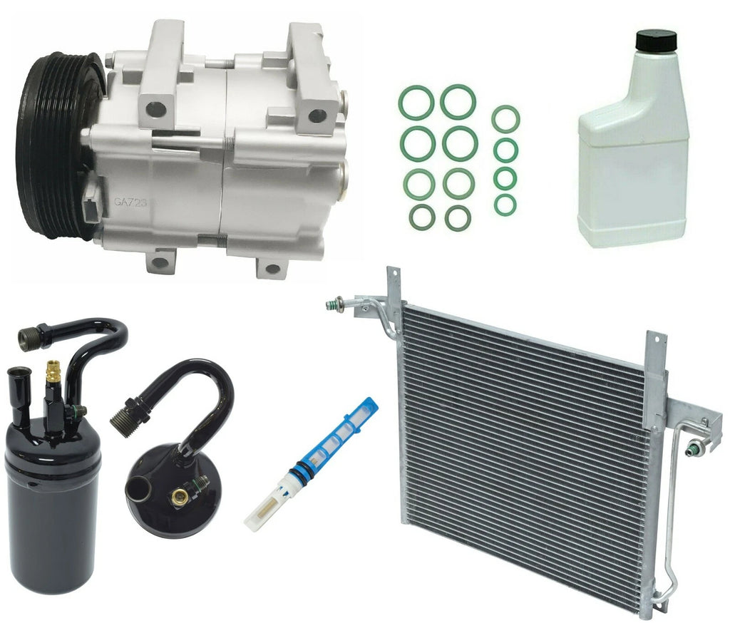 AC Compressor Kit with Condenser Replacement for Nissan Navara (2005-2015)