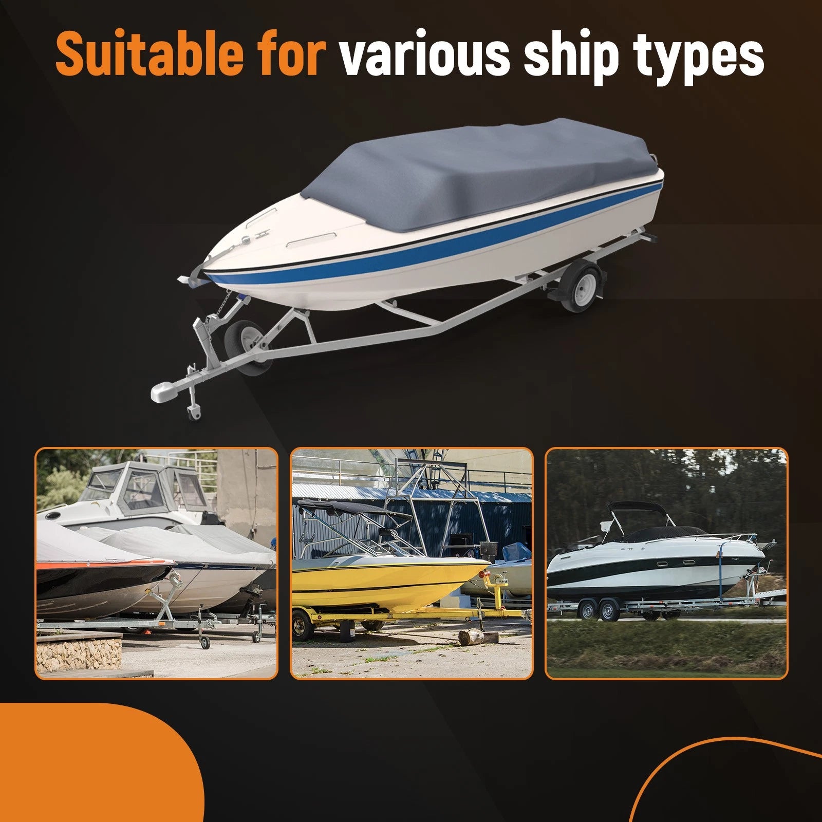 Adjustable Boat Trailer Winch Stand with Roller - Universal Galvanized