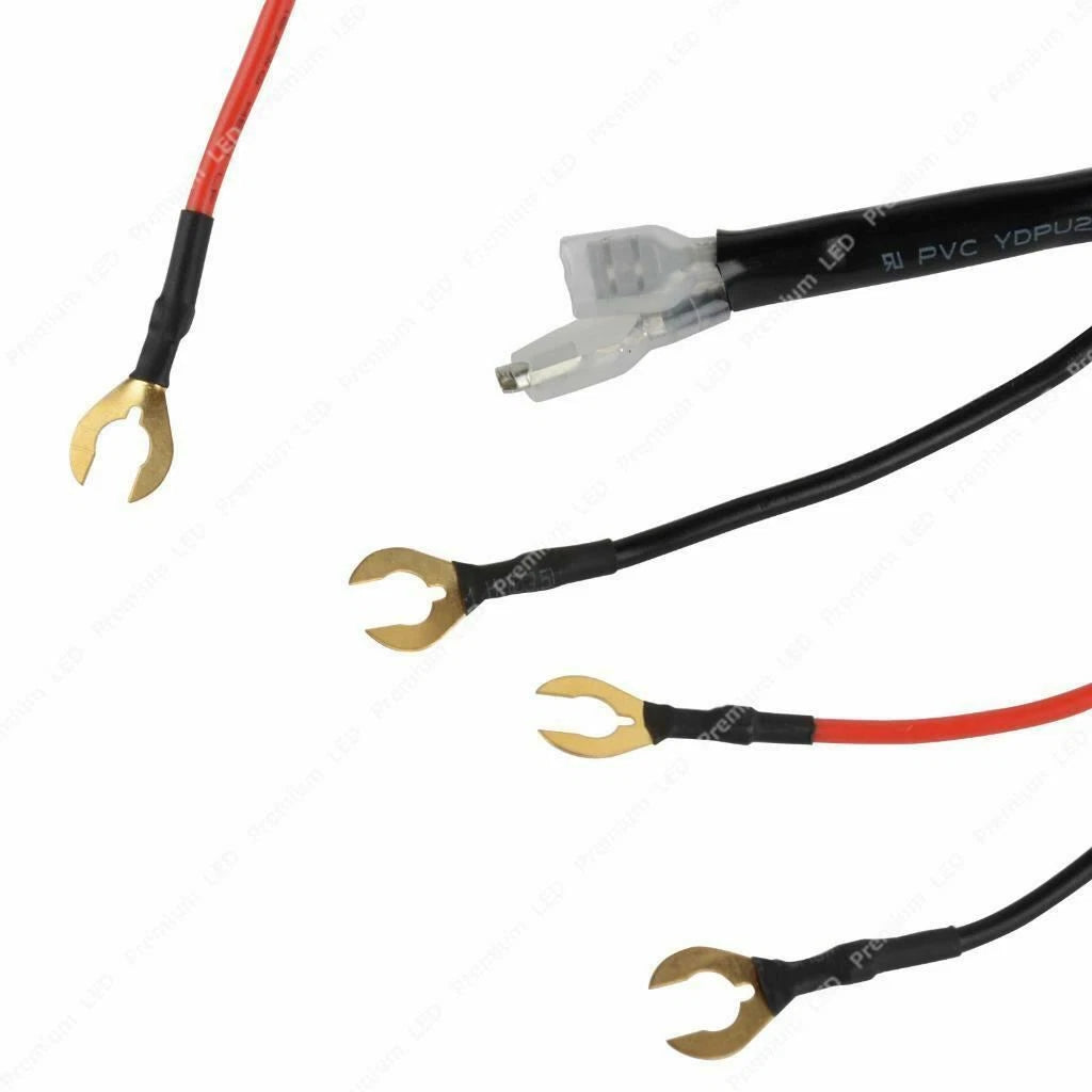 LED Work Light Bar Wiring Harness with Switch Relay for 12V (2017-2027)