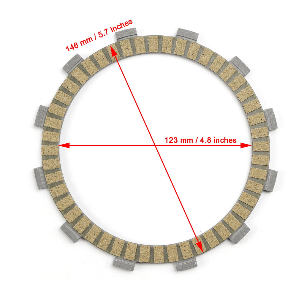 Clutch Friction Plate Kit for Kawasaki KR250 KR-I (1988–1990)