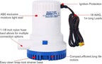 2000GPH 12V Electric Marine Bilge Pump for Boat (Fits 1/8" Hose)