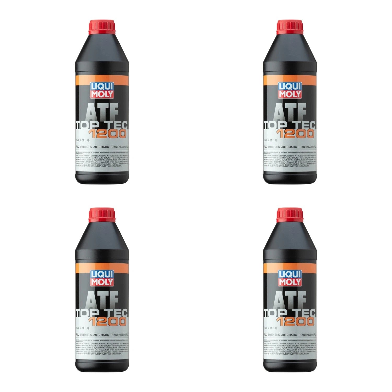 Set of 4 Liqui Moly Top Tec ATF 1200 Automatic Transmission Fluid (4L)