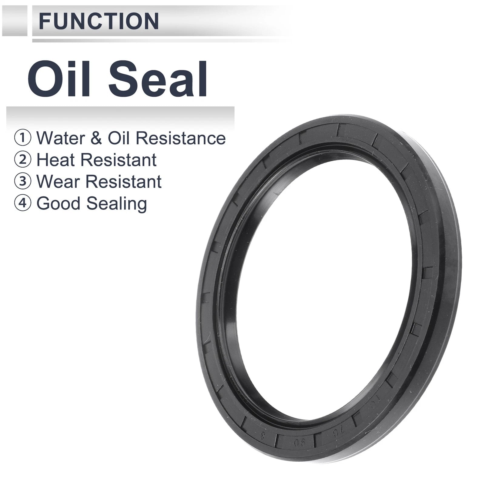 Set of 5 Oil Seal Rotary Shaft Seal for Various Models (70x90x8mm)