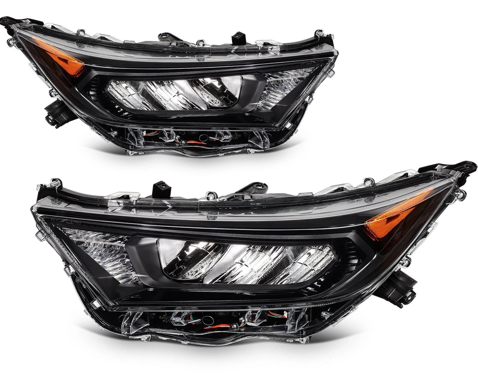 Headlight Assembly for Toyota RAV4 (2019–2021) Black Housing Clear Lens