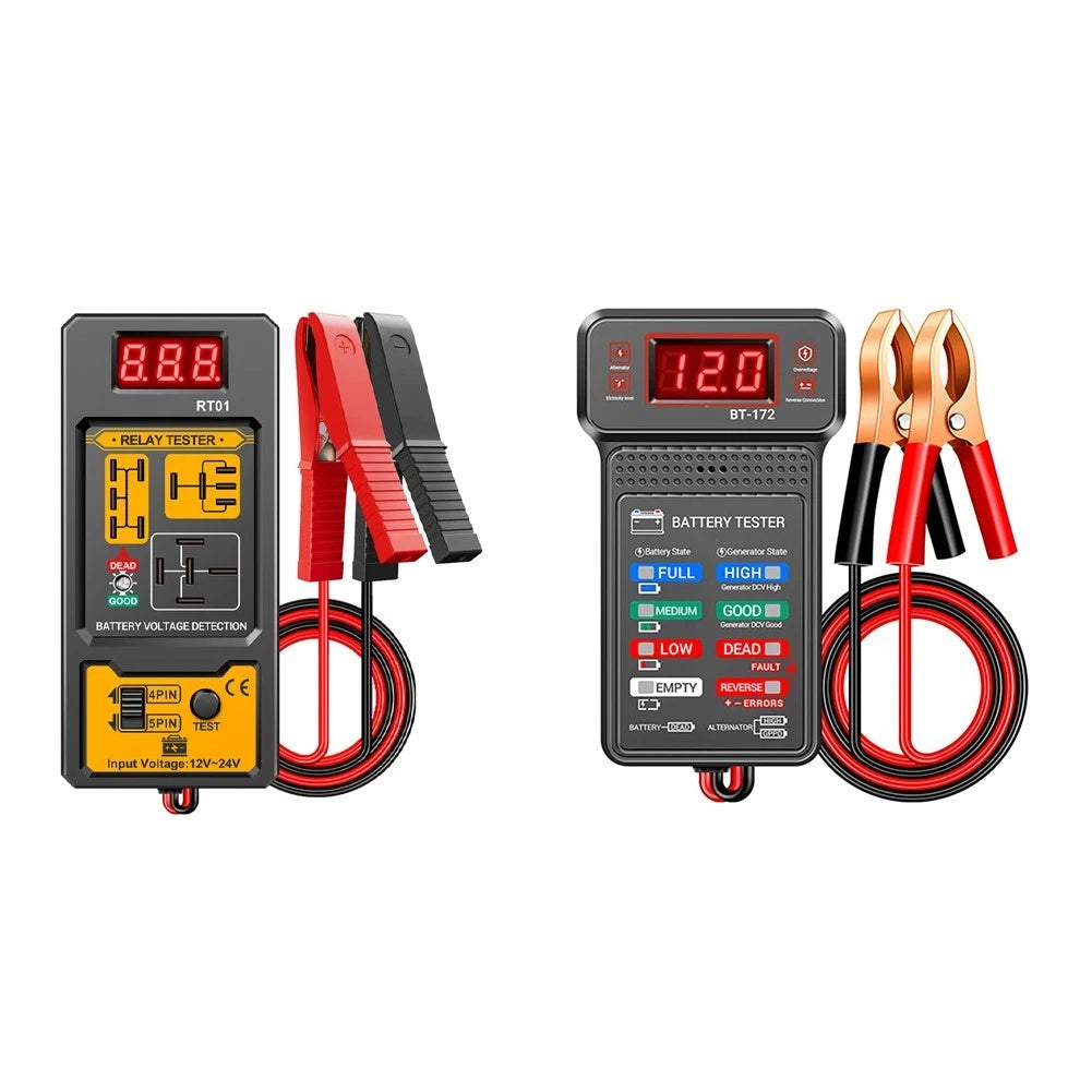 RT01 Relay Tester & BT172 LED Battery Meter for Automotive & Marine Vehicles