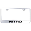 Stainless Steel License Plate Frame - Officially Licensed for Dodge Nitro
