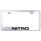 Stainless Steel License Plate Frame - Officially Licensed for Dodge Nitro
