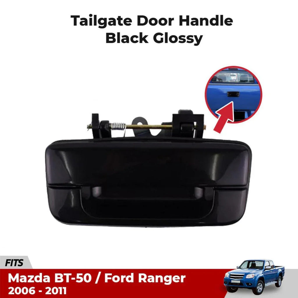 Tailgate Door Handle Black Glossy Fits Mazda BT-50 Ford Ranger Truck 2006-11 D05