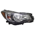 Replacement Passenger Side Halogen Headlight Assembly for 2015-16 Subaru Impreza