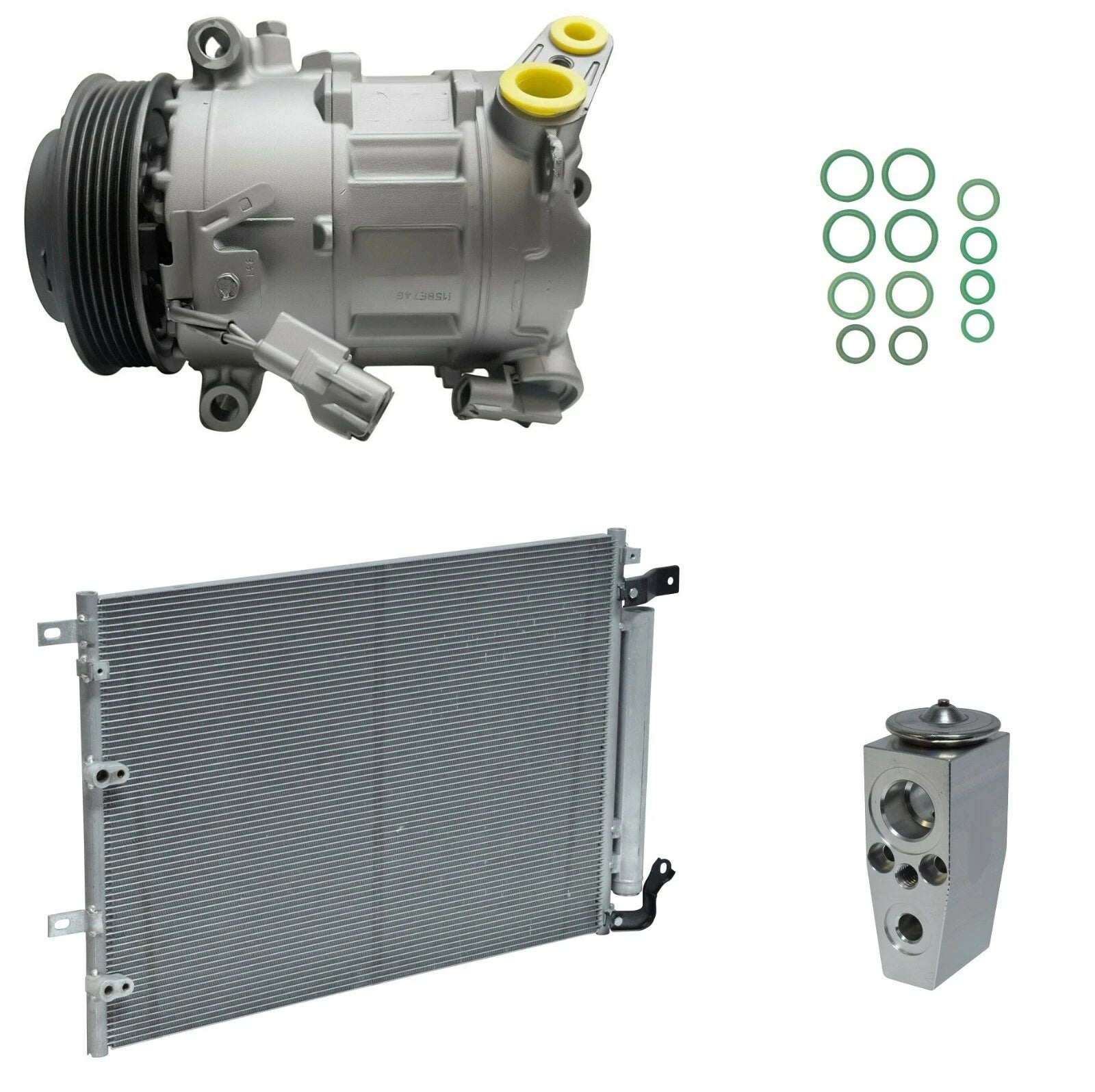 AC Compressor Kit With Condenser for Chrysler 200 3.6L (2015–2015)