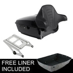 Chrome Trunk Backrest Rack for Harley Touring Street Glide (2014–2026)