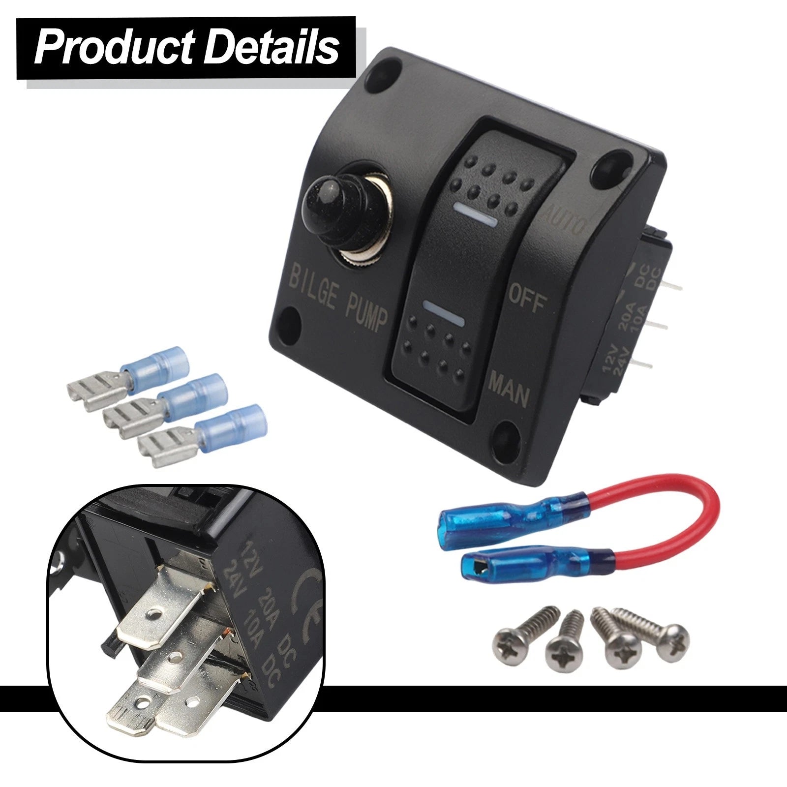 3 Way Bilge Pumps Control Panel for Convenient Water Management