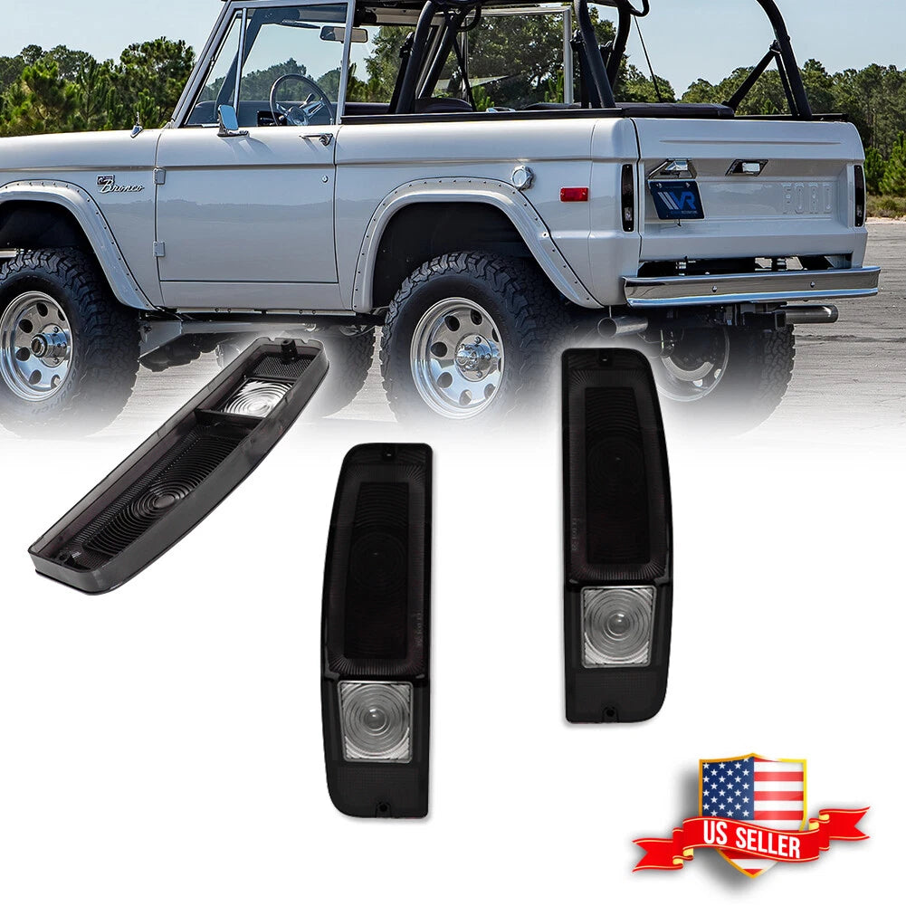 Set of 2 Smoke Tail Light Lenses for Ford Truck F100/250/350 (1967–1972)