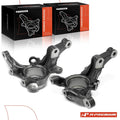 Pair Front Steering Knuckles for Hyundai Accent (2006–2011) Kia Rio (2006–2009)