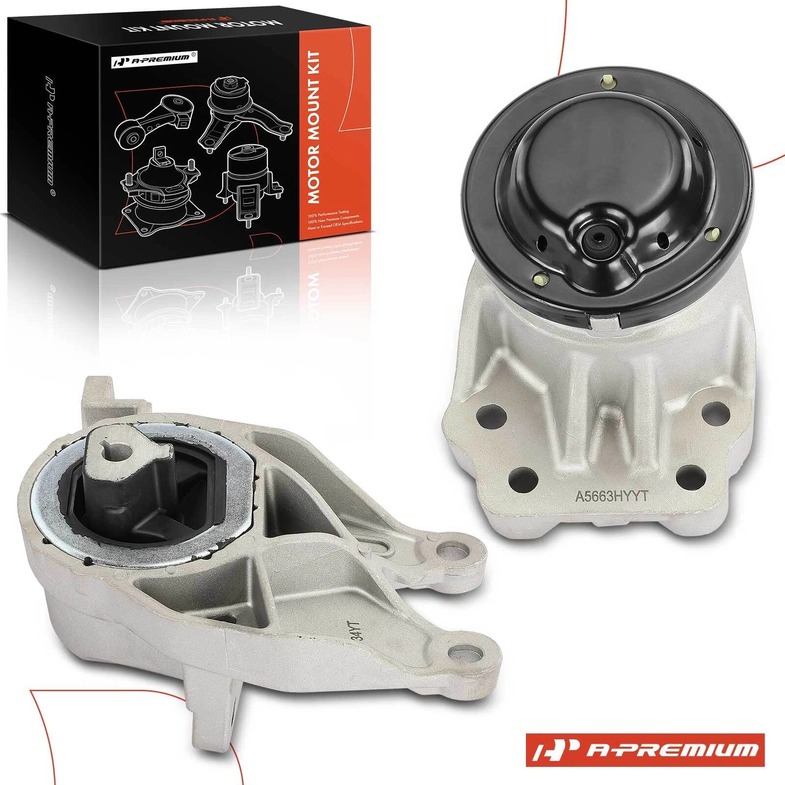 2X Front Engine Motor Mount & Transmission Mount for Ford Explorer (2011–2015)
