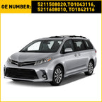 2X Front Bumper Retainer Brackets for Toyota Sienna (2011–2020)