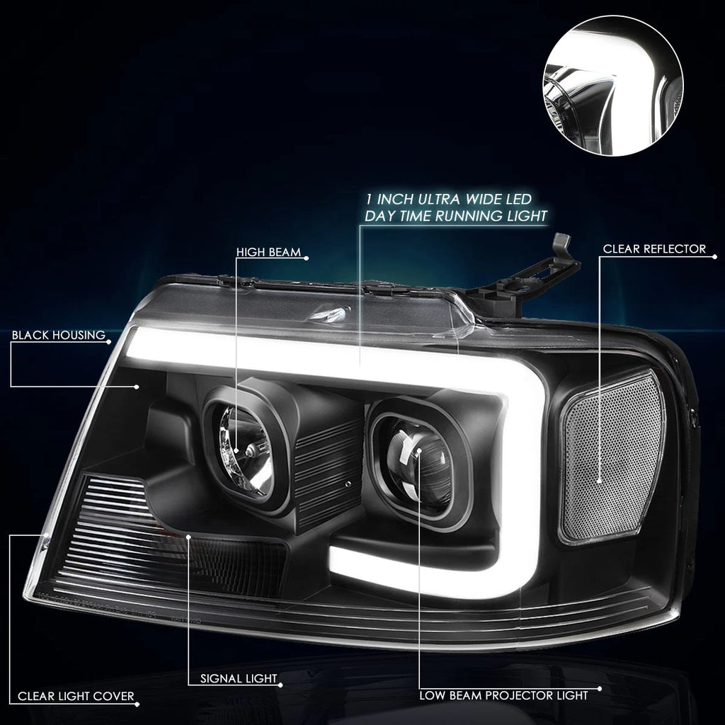 Set of 2 Chrome Housing Headlights for Corolla (2009–2010)