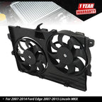 Dual Radiator Cooling Fan Assembly for Ford Edge Lincoln MKX (2007–2015)