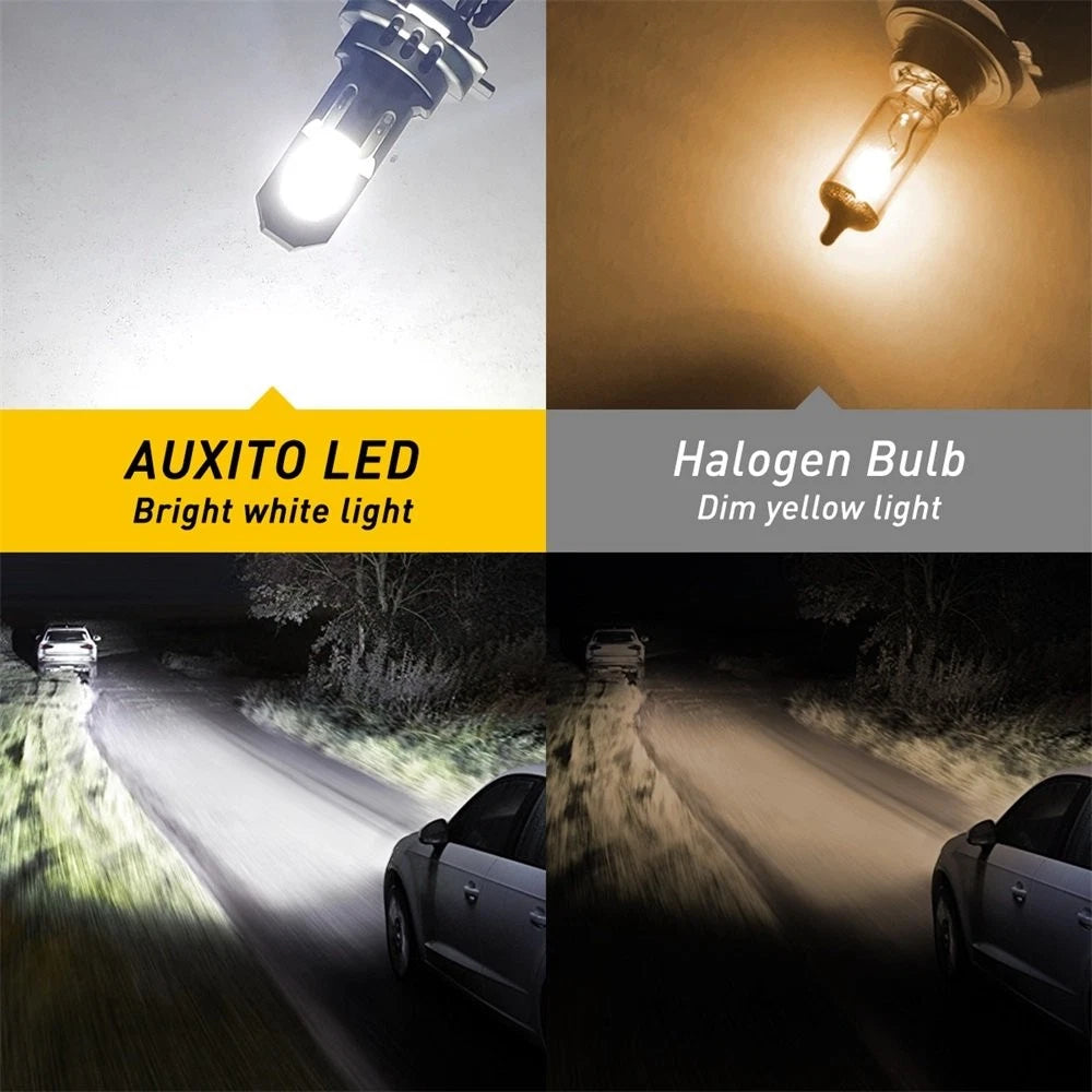 AUXITO H7 LED Headlight Bulb for Various Vehicles (6500K White)