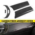 Carbon Fiber Console Armrest Box & Button Trim for Mercedes Benz C Class (2015â2021)