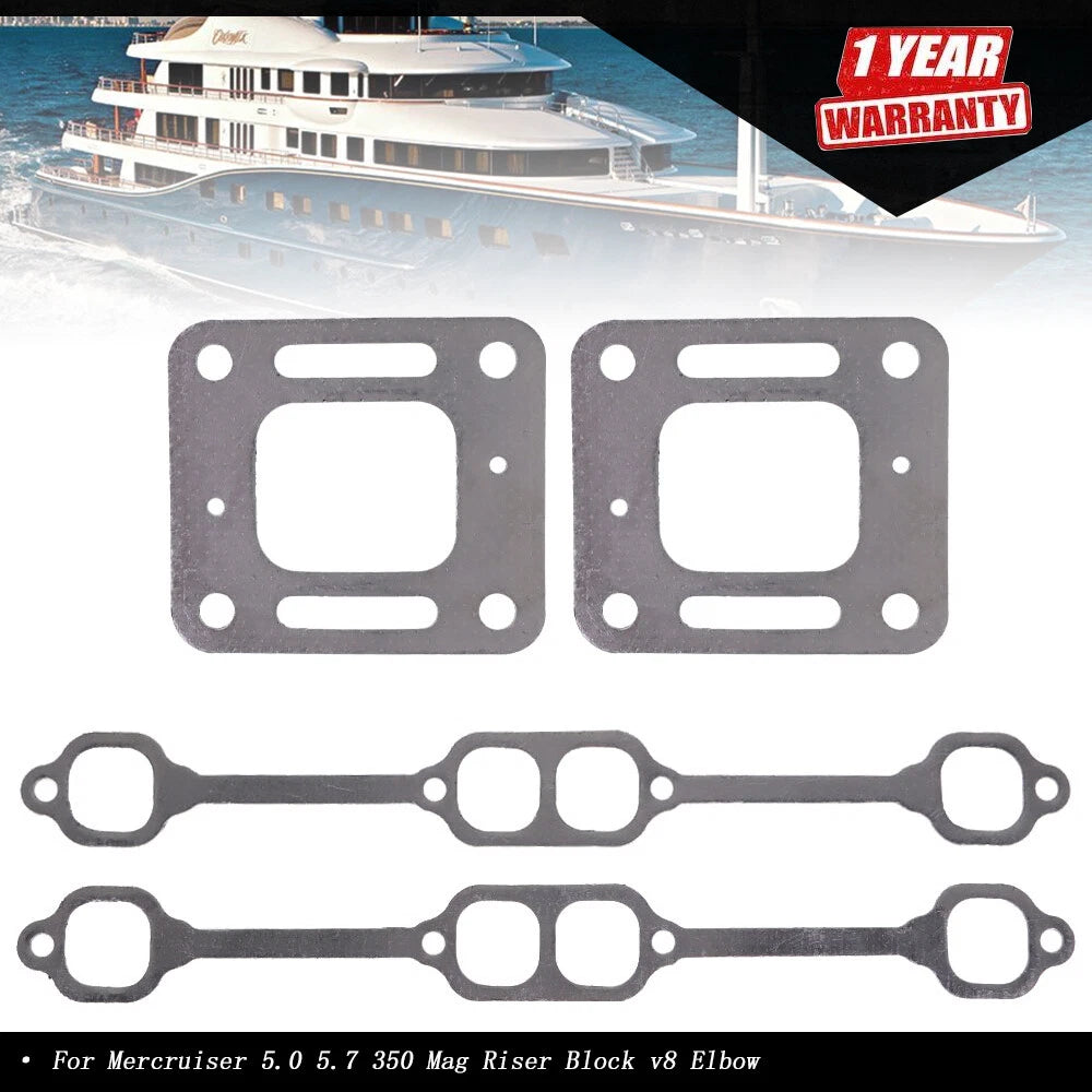 Exhaust Gasket for Mercruiser 5.0 5.7 350 Mag V8