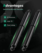 Rear Shocks Struts Assembly for Dodge Mazda Mitsubishi Nissan Toyota