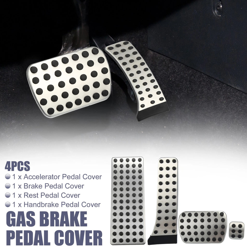 Set of 4 Accelerator and Brake Pedal Covers for Mercedes-Benz W203 W204