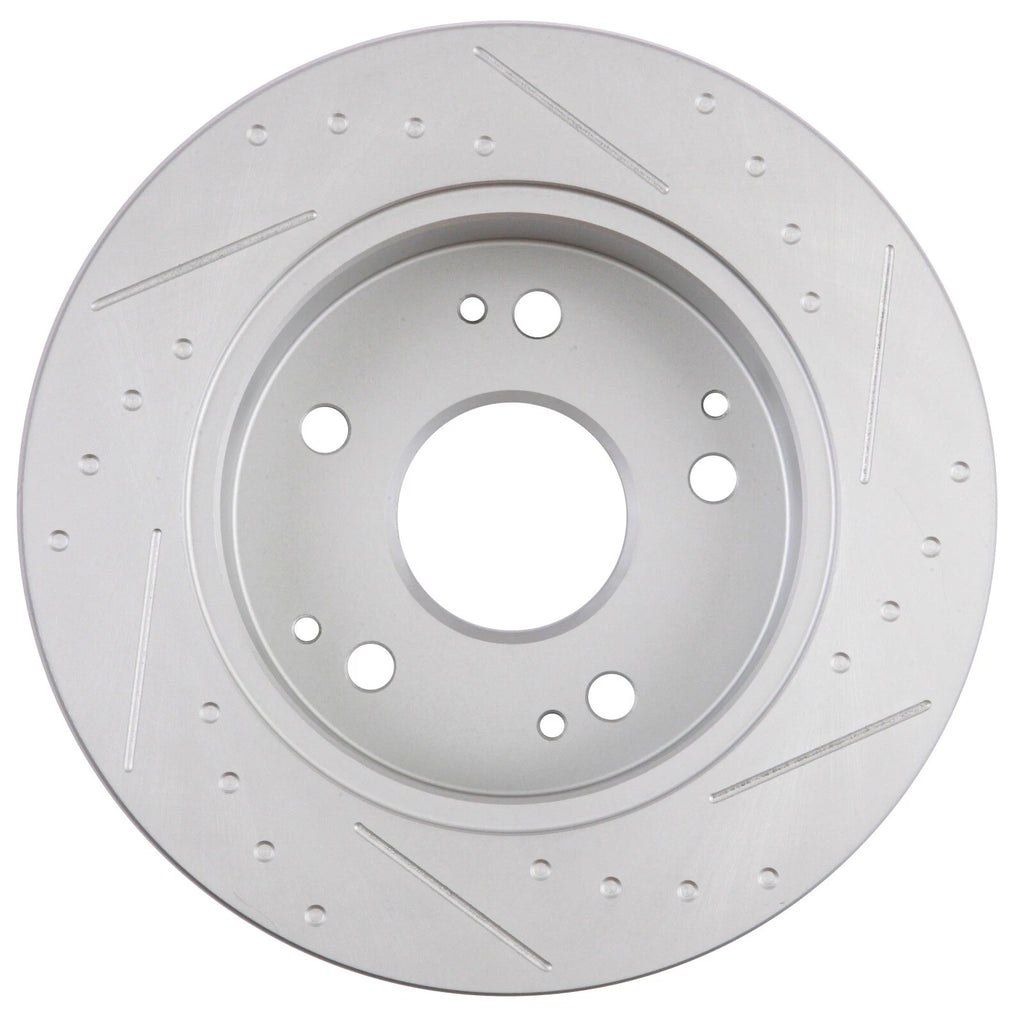 Rear Slotted Brake Rotors for Acura Integra, Honda Accord, Civic (1997–2006)