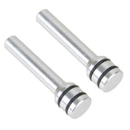 4 x Aluminium Door Latch Pin Covers for Car Interior - 49mm