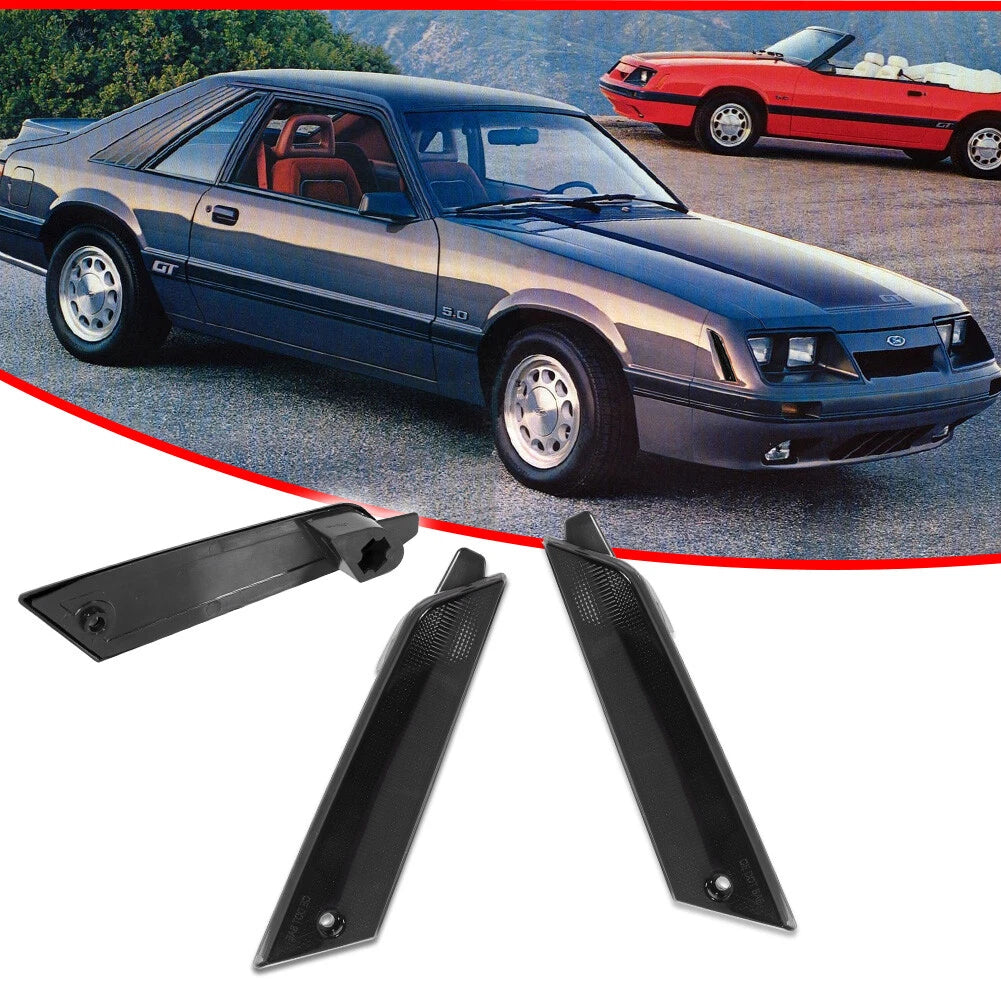 2X Smoked Lens Front Fender Side Marker Lights for Ford Mustang (1979–1986)