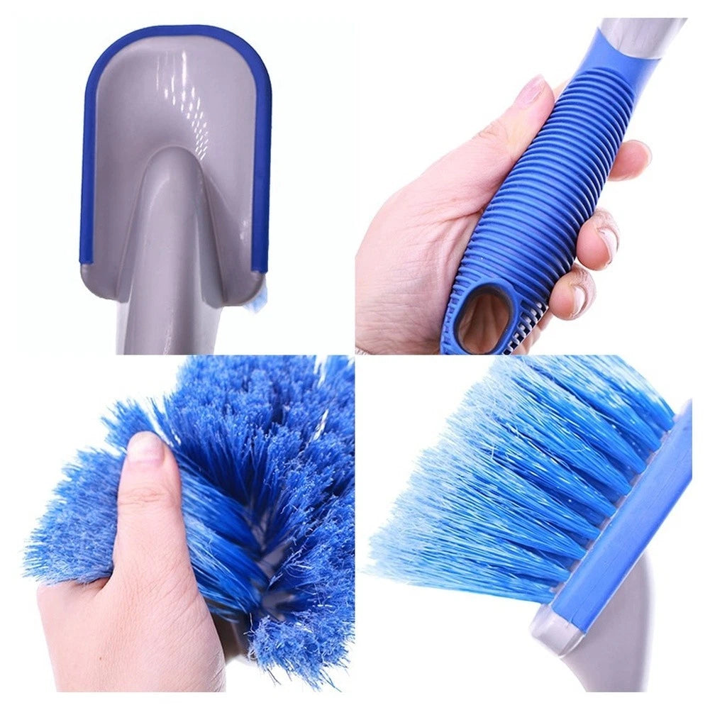 Car Tire Cleaning Brush for Rims (PP Plastic, Soft Bristles)