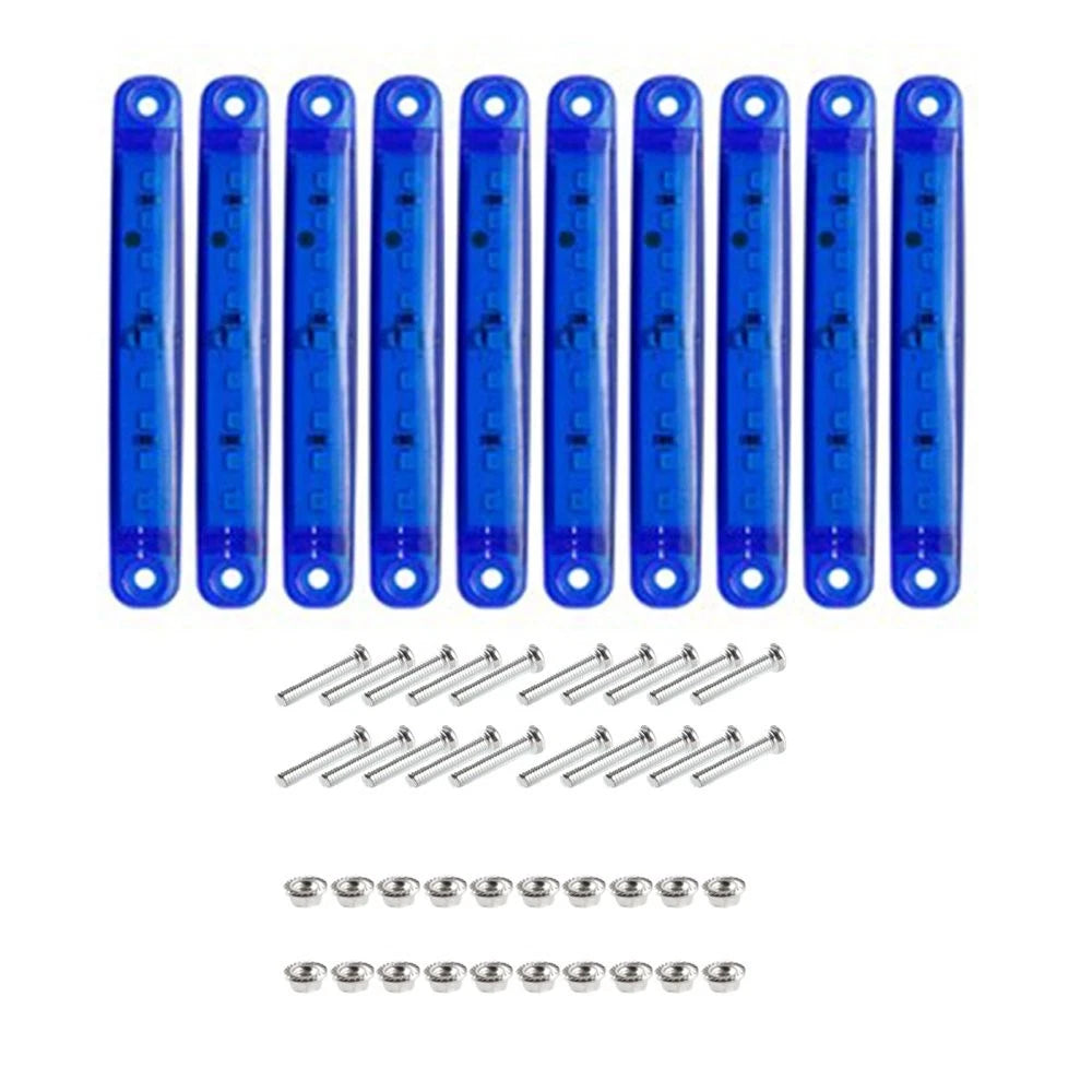 LED Side Marker Lights for Truck Boat Trailer (Blue)