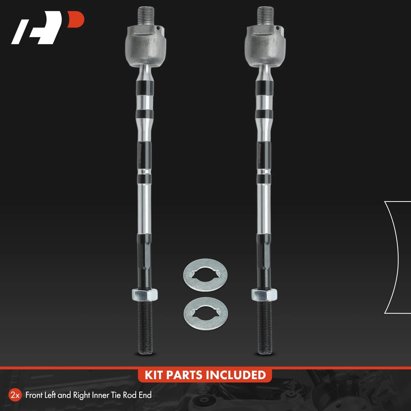 2X Front Inner Side Tie Rod End for Subaru Outback (2010-2014) Forester (2003-2008)